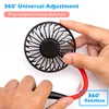 Neckfläkt USB Uppladdningsbart Nackband Lazy Neckor Hands Free Hängande Dubbla Kylning Mini Fans Sport 360 Grad Roterande