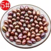 wholesale natural freshwater loose pearl various colors 6-8mm oval pearl romantic birthday gift