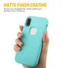 Nowa Moda Matte Wykończenie 3 w 1 Hybrydowy Obrońcy Etui na telefonie Wysokiej jakości dla iPhone XR XS Max Samsung Galaxy Note 9 J3 J7