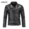 AOWOFS Mens Leather Jacket Slim Fit Motorcycle Jackets Men Zipper Lightweight Punk Leather Jackets Men Faux Coats White