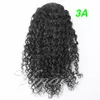 Brésilien 100% Vierge de Cheveux Humains Naturel Noir Afro Crépus Bouclés Droit Cordon Queue De Cheval 120g Clip Dans Les Extensions De Cheveux De Prêle