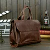 Hot-Etonweag vintage texcases Men Messenger Bags Brown Business Tekska dokumentu Lawista Torba laptopa