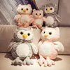 35 سم 45 سم 55 سم الإبداعية Kawaii Owl Plush Toy دمية حيوانية محشوة للأطفال طفل جميل وسادة وسادة ناعمة LA216