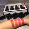 Lipstick 4pcs Set New Makeup Set 4 in 1 Lipgloss Black Tube Lipsticks Matte Long Lasting Cosmetics with Gift Box Kit fast ship287s7931129