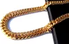 Mens Solid Gold Gruby Miami Cuban Link Naszyjnik 258H