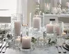 Casa Decorações Castiçal Idéia de Casamento Cristal Candle Candle Centerpieces Bar Coffee Shop Decorações