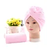 Douchekappen voor Magic Quick Dry Hair Microfiber Handdoek Drying Turban Wrap Hat Caps Spa Badkappen EER1337-4
