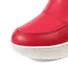 35-44 Stivali da neve da donna Zeppe Tacchi Slip On Stivali invernali da donna Pelliccia all'interno Stivali a metà polpaccio Scarpe dolci