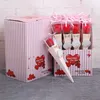 12pcs / lot fleurs artificielles savon rose avec boîte en plastique paquet ruban fleur de savon romantique pour la fête de mariage de la Saint-Valentin DHL WX9-1771