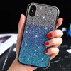 Luxe gradient de diamant de cas pour l'iPhone 11 Pro Max Glitter Phone Bling pour iPhone xs xr 8 7 plus