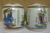 Jingdezhen – pot de rangement en porcelaine, 1 paire, vieux travail manuel, peinture, huit immortels