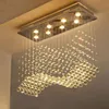 K9 Crystal lampadari LED LED Cromo Finita Finita d'arte Light Art Lighting Modern Sospension El Villa Hanging Lamp2835