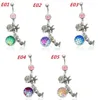 Fashion Sirmaid Scale Belly Navel Button Rings Fish Scale Pendant Body Body Piercing Jewelry for Women Lady