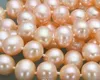 100 ٪ Nature Natural 20 8-9mm South Sea Necklace Pink Pearlace Rarring215p