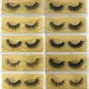 Plenty Styles 3D eyelashes 100 real mink fur Handmade False eyelash crossing lashes individual strip thick lash8968309