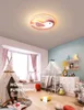 Moderne LED Plafondverlichting voor Baby Jongens Meisjes Slaapkamer Woonkamer Luminaire Plafonnier Cartoon Pink Blue Bird Plafondlamp