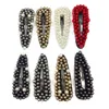 Multicolor Waterdrop Pearl Hair Clip Kvinnor Flickor Färgrik Pearl Barrettes Fashion Hair Tillbehör för Presentfest Partihandel