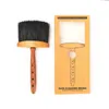 Wooden Handle Soft Neck Face Duster Brush Barber Hair Cleaning Hairbrush Dust Remover Salon Hairdressing Cutting Tool239L6151482