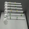 Color double fulcrum glass curved pan Wholesale Glass bongs Oil Burner Water Pipes Rigs Smoking Free
