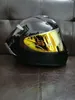 Fullt ansikte X14 Glans svart motorcykelhjälm Anti-dimma Visor Man Ridbil Motocross Racing Motorbike Hjälm-Not-Original-hjälm