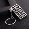 Metal 8-versnellingsbak 6-versnellingen Abacus Keychain Creative Car Key Pendant Business Advertising Promotie Kleine geschenken Groothandel Groothandel