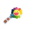 All'ingrosso-designer sorridente faccia colorata The Sun Flower bambini spilla peluche spille distintivo Portafoglio ciondolo accessori NE1078