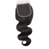 Body wave hair closurue 4x4 koronkowe zamknięcie 4 lub 5 sztuk brazylijskie body wave ludzki włos koronkowe zamknięcie