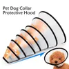 Justerbar Pet Collar Dog Cat E-Collar Protection Cone, Pet Sår Healing Head Cone Animal Medical Surgery Recovery Neck Collar DH0317