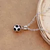 Mode Fußball Anhänger Gold Halskette Designer für Frau Herren Halskette Südamerikaner versilbert kurze Legierung Mann Halsketten Anhänger Schmuck Freund Geschenk