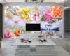 Behang voor keukenhuis en bloemen Swan Lake Premium atmosferische interieur decoratie behang