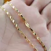 High Quality Wholesale Fashion Men Women 16-30 Inches Chain Necklace 18K Yellow Gold Filled Jewelry for Men Women Epacket