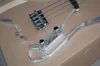 Fabriksanpassad Transparent 4 Strängar Elektrisk basgitarr med akrylglas, Rosewood Fingerboard, Erbjudande