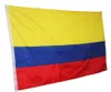 Flaga republiki kolumbii Banner 3x5ft kolumbijska ameryka południowa poliester fani doping flagi 90x150cm dekoracje świąteczne