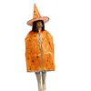 Halloween Cape Cosplay Dress Up Set Enfant Mascarade Satin Tissu Cinq Étoiles Cape Cape WCW745