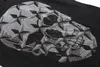 Camiseta de manga curta de verão #3021 Hip Hop Fashion Masculina O-neck Fitness Casual Tops finos PP Men's Skulls Print Algodão Streetwear T-shirt