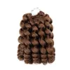 Nicole Hair 8Inch 20 Strands Jumpy Wand Curl Jamaican Bounce Syntetisk flätning Hårförlängning Virka flätan Kanekalon Hår för WO1636820