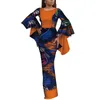 Vår Afrikansk lång klänning för kvinnor Patchwork Afrika Klänningar Dashiki Afrikanska Klänningar Elegant Klänning För Ladies WY3660