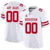 Personalizado Tamanho Grande Houston Cougars 2019 College Football Qualquer Número Nome Vermelho Branco Cinza Oliver Jersey Personalize EUA NCAA Jerseys