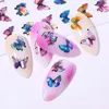 Autocollant 3D pour ongles, thème série papillon d'été, transfert de Nail Art, beaux autocollants coulissants, décoration artistique colorée, 7015644