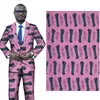 Nowy Poliester Wosk Wydruki Tkaniny Różowy Kolor Ankara Nowy Binta Prawdziwa Wax Wysokiej Jakości 6 jardów Afryki Tkaniny do Dress
