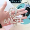 Mannen Vrouwen Aangepaste Naam Zirkoon Letters Kettingen Hanger Charme Voor Goud Zilver Mode Hip Hop Sieraden met touw chain257Z