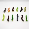 12 stuks/lot simulatie Caterpillar worm insecten Model speelgoed grap prank truc grappige speelgoed insecten modellen decoratieve rekwisieten Halloween Party Decorations