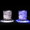 Sottobicchiere luminoso in acrilico Flash colorato Lampada base di illuminazione a LED impermeabile Lampada da cocktail in cristallo acrilico Tappetino in acrilico RGB