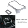 Silver Water Cup Holder Cover Rear Seat Armrest Trim For Jeep Wrangler JL 2018+ Auto Interior Accessories