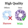 60PCS Solid Color Silk Satin Hair Bands Women's or Girls' Hair Jewelry Hairband Suitable For Women's Ponytail Scrunchies