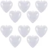 Clear Plastic Ornaments Balls Heart Shaped Christmas Tree Ball Fillable Baubles Openable Transparent Ball for Christmas Wedding Decorations