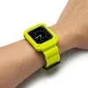 Silicone Sport Watch Bands Substituição para iWatch 4 3 2 1 Cinta de pulso de banda com adaptadores Acessórios 42mm 38mm