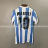 978 1986 Argentina Fotbollströja Retro Version 86 78 Hem Maradona Quality Camisetas de Football Shirt