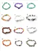 35 Farben natürliche Edelstein-Armband für Frauen Tigerauge Kristall Quarz Stretch Chip Perlen Nuggets Armbänder Armreifen