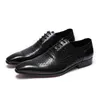 Italienische Männer Oxford Schuhe Echtes Leder Blau Schwarz Hochzeit Schnürung Büro Business Party Anzug Herren Kleid Schuh